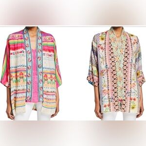 Johnny Was Maci Georgette Reversible Kimono Jacket
Embroidered Trim
Boho
Small